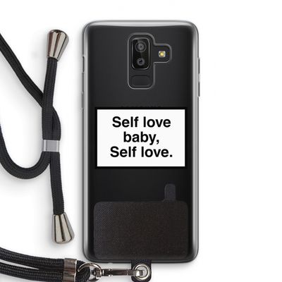 Self love: Samsung Galaxy J8 (2018) Transparant Hoesje met koord