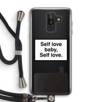 Self love: Samsung Galaxy J8 (2018) Transparant Hoesje met koord