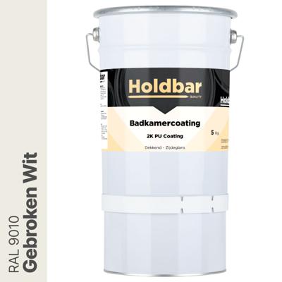 Holdbar Badkamercoating Gebroken Wit (RAL 9010) 5 kg