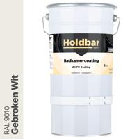 Holdbar Badkamercoating Gebroken Wit (RAL 9010) 5 kg