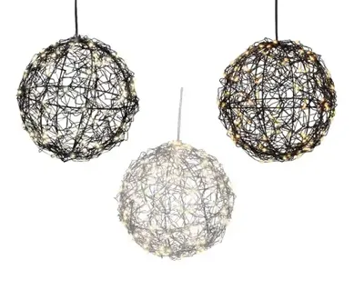 Lumineo micro led bal 15cm-60l warm wit - assortiment