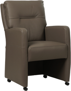Bruine leren landelijke eetkamerfauteuil Sharp - Toledo Leer Moss (bruin leer)