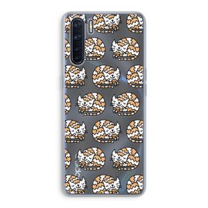 Slapende poes: Oppo A91 Transparant Hoesje
