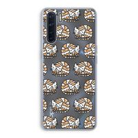 Slapende poes: Oppo A91 Transparant Hoesje