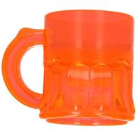 Shotglas - shotjes - shotglaasjes - UV fluor oranje - met handvat - 25 ml - Koningsdag