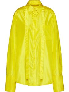 Valentino Garavani chemise en soie à manches longues - Jaune