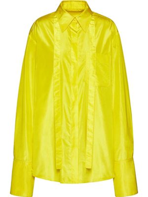 Valentino Garavani chemise en soie à manches longues - Jaune