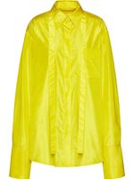 Valentino Garavani chemise en soie à manches longues - Jaune