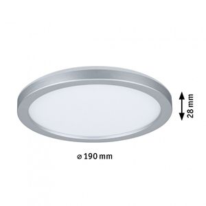 Paulmann 71004 P Atria Shine 11,2W 4000K 190mm ch mt Ks LED-plafondlamp LED 11.2 W Chroom (mat)