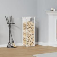 Brandhoutrek 25x25x80 cm koudgewalst staal wit