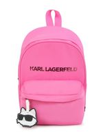 Karl Lagerfeld Kids sac à dos à logo imprimé - Rose - thumbnail