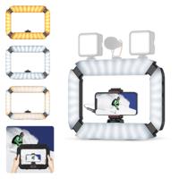 Ulanzi U200 ringlamp video rig met ingebouwde 8000 mAh powerbank en cold shoe mounts