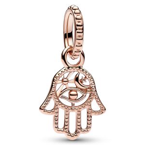 Pandora 789144C00 Hangbedel Protective Hamsa Hand zilver rosekleurig