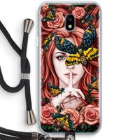 Lady Moth: Samsung Galaxy J3 (2017) Transparant Hoesje met koord