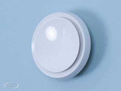 Toevoerventiel rond kunststof wit buis 150/160 mm