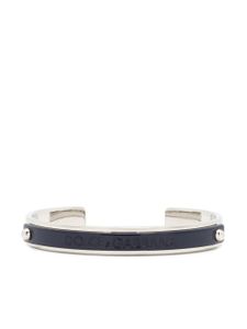 Dolce & Gabbana logo-debossed two-tone bracelet - Bleu