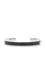 Dolce & Gabbana logo-debossed two-tone bracelet - Bleu - thumbnail