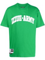 izzue t-shirt en coton à logo imprimé - Vert