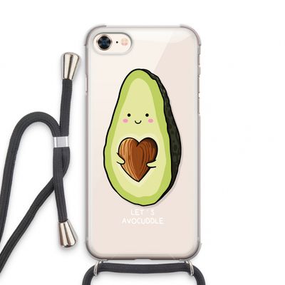 Avocuddle: iPhone 8 Transparant Hoesje met koord