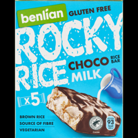 Rocky Rice Choco Milk Rice Bar 5 x 18 g bij Jumbo