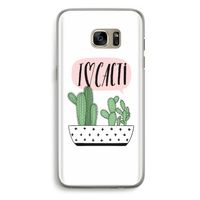 I love cacti: Samsung Galaxy S7 Edge Transparant Hoesje