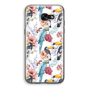 Bloemen tukan: Samsung Galaxy A5 (2017) Transparant Hoesje