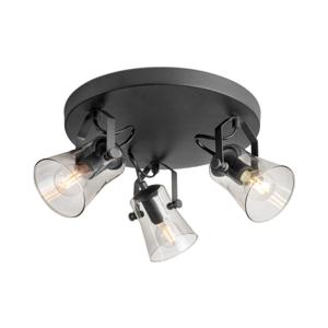 Home sweet home LED opbouwspot Edge 3L rond - zwart