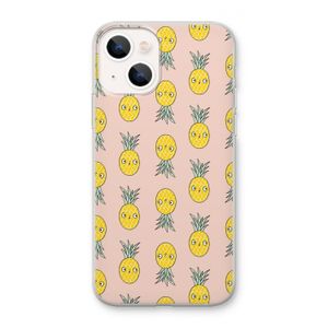 Ananas: iPhone 13 mini Transparant Hoesje
