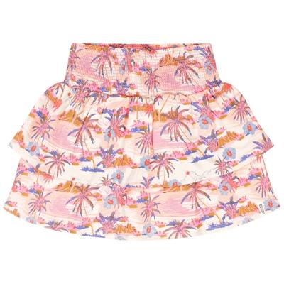 Tumble & Dry zomer rok meisjes - licht perzik AOP - Marinella