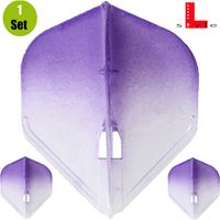 L-Style Flights L1 Two Tone Clear - Paars - thumbnail