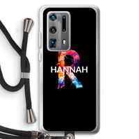 Abstract Spectrum: Huawei P40 Pro Plus Transparant Hoesje met koord