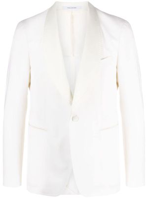 Tagliatore Blazer met sjaalkraag en enkele rij knopen - Wit