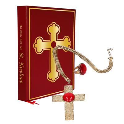 Combi-set Sinterklaas - grote boek - sieraden set - sinterklaas/goedheiligman