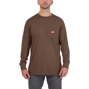 Milwaukee WT LS BR XXL T-shirt Work long sleeve brown XXL - 4932493062