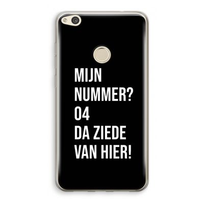 Da ziede van hier - Zwart: Huawei Ascend P8 Lite (2017) Transparant Hoesje