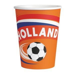 Drinkbekertjes Oranje Holland (8st)