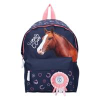 Milky Kiss Rugzak Horse Club 37x26x12 cm Donkerblauw/Roze Milky Kiss Rugzak Horse Club 37x26x12 cm Donkerblauw/Roze