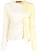 Rejina Pyo gathered-detail long-sleeve top - Jaune - thumbnail