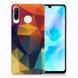 Huawei P30 Lite TPU Hoesje Polygon Color