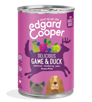 Edgard & Cooper hond Wild & Eend blik 400gr - thumbnail