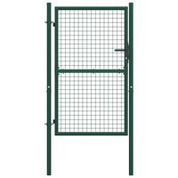 VidaXL Poort 100x150 cm staal groen