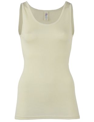Dames Hemd Zijde Wol Engel Natur Kleur Gebroken wit Maat 34/36 - Small