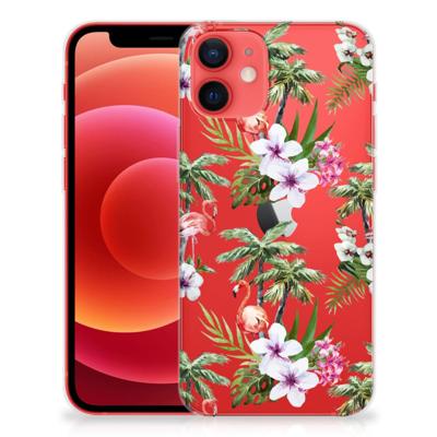 iPhone 12 Mini | TPU Hoesje | Flamingo Palms