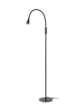 Lucide ZOZY - Leeslamp - LED 3 StepDim - 1x4W 3000K - Zwart