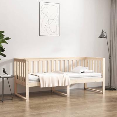 Slaapbank zonder matras 75x190 cm massief grenenhout