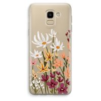 Painted wildflowers: Samsung Galaxy J6 (2018) Transparant Hoesje