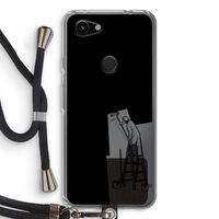 Musketon Painter: Pixel 3a Transparant Hoesje met koord
