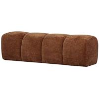 WOOOD Mojo Eetbankje 164 cm Mojo - Ribstof - Roest Bruin - 49x164x45 WOOOD Mojo Eetbankje 164 cm Mojo - Ribstof - Roest Bruin - 49x164x45