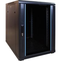 DSI 15U mini serverkast met glazen deur - DS6815 server rack 600 x 800 x 770mm - thumbnail