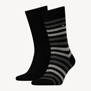 Tommy Hilfiger Duo Stripe Socks Man Kniesok Zwart 2 paar/paren